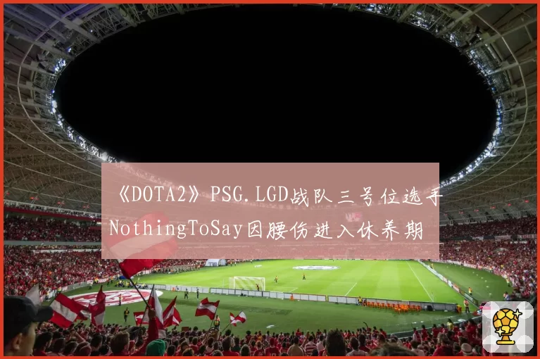 《DOTA2》PSG.LGD战队三号位选手NothingToSay因腰伤进入休养期