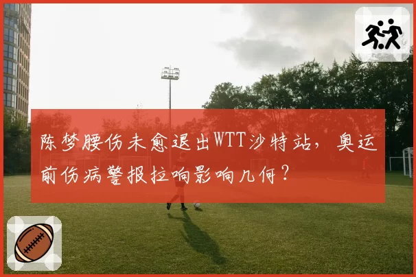 陈梦腰伤未愈退出WTT沙特站,奥运前伤病警报拉响影响几何?